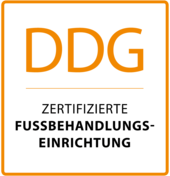 Siegel zertifizierte Fußbehandlungseinrichtung DDG